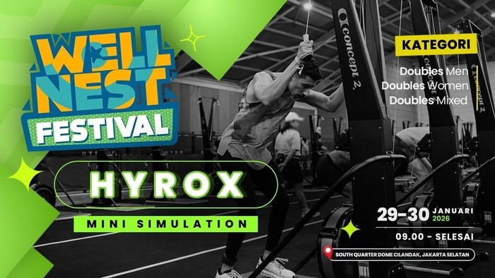 Wellnest Festival 2026 Hadirkan Simulasi Hyrox dan Hiburan Musik, Antusiasme Pengunjung Memuncak